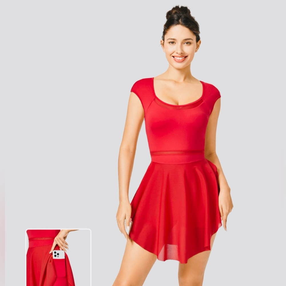 Halara Mini Dress with built in shorts NEW with tags